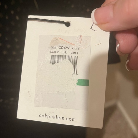 Calvin Klein Black Laser Cut Geometric Design Bodycon Dress, size Large - Picture 5 of 9